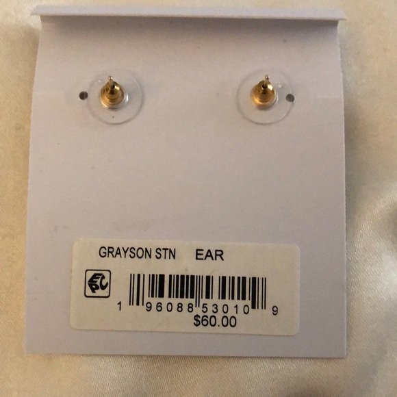 Kendra Scott Grayson Gold Plated Over Brass Stud Earrings With Teal Abalone NWT - Picture 11 of 14